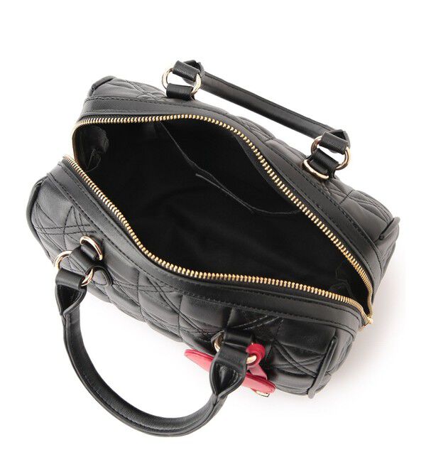 VIS「【追加】【2WAY】ハートチャームつきボストンバッグ」|ショルダー・メッセンジャー|