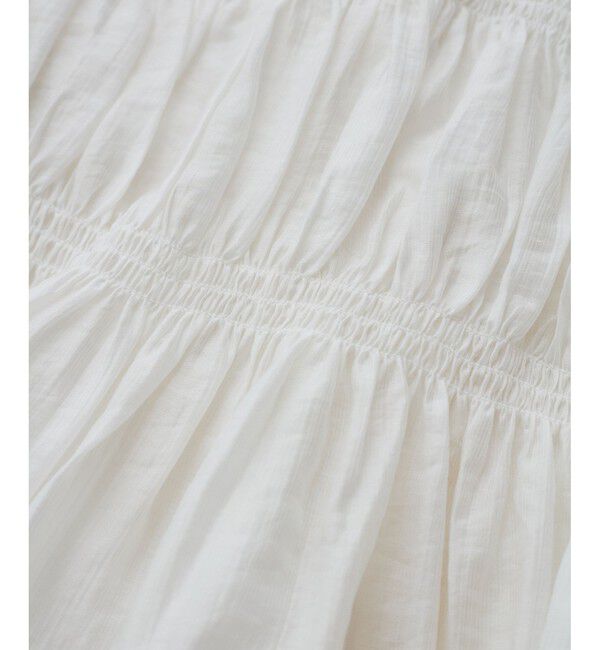 VIS「【洗える】シャーリングブラウス」|シャツ・ブラウス|