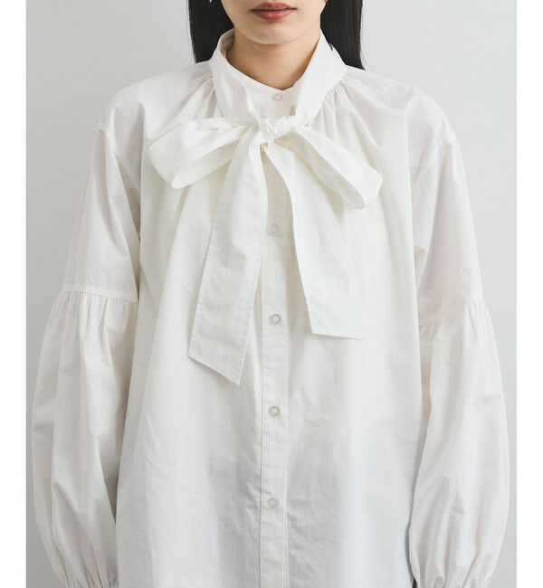 VIS「【洗える】アソートボウタイブラウス(デニム＆シャツ)」|シャツ・ブラウス|