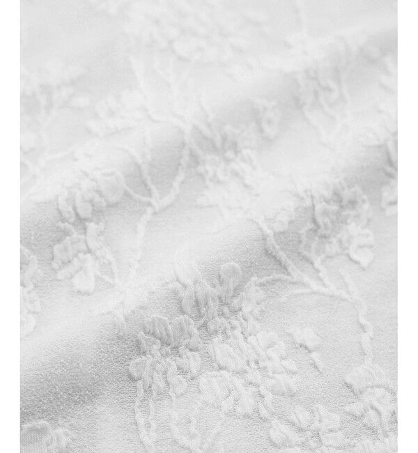 VIS「【洗える】フラワージャガードロングTシャツ」|Tシャツ・カットソー|