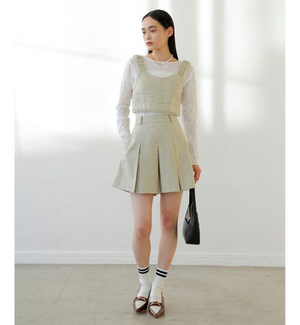 VIS「【洗える】フラワージャガードロングTシャツ」|Tシャツ・カットソー|