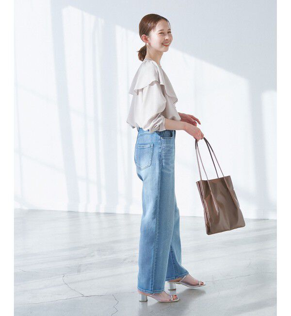 Rope&rsquo;Picnic「フレアカラーブラウス/UVカット・接触冷感・吸水速乾」|シャツ・ブラウス|