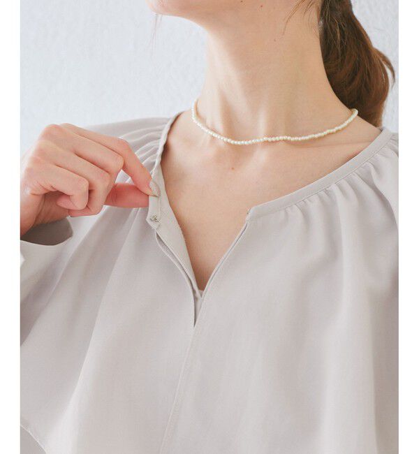 Rope&rsquo;Picnic「フレアカラーブラウス/UVカット・接触冷感・吸水速乾」|シャツ・ブラウス|