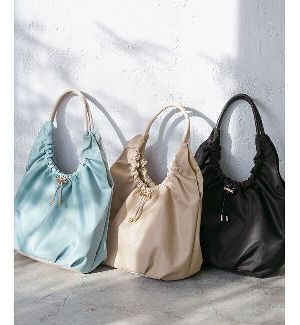 ROPE PICNIC PASSAGE「【撥水加工】ドロストリングギャザートートバッグ」|トートバッグ|