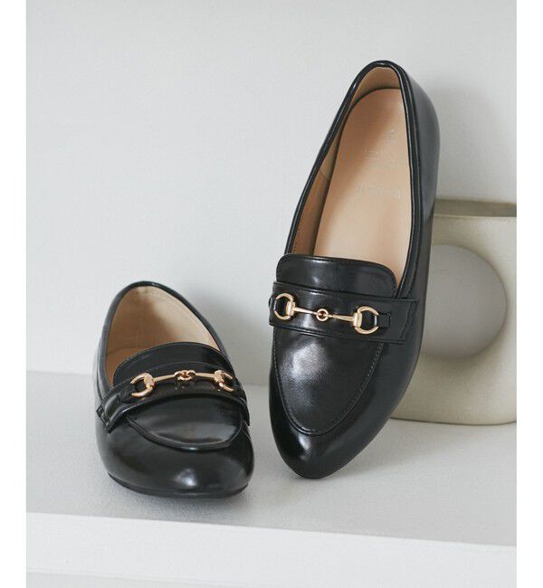 ROPE PICNIC PASSAGE「ROPE' PICNIC PASSAGE byHARUTA/ビット付フラットローファー」|その他|ブラック(01)