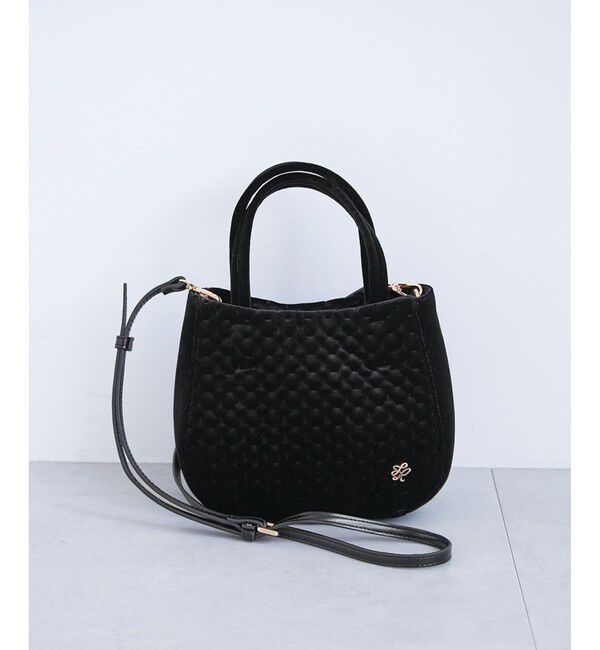 ROPE PICNIC PASSAGE「キルティングベロアミニショルダーバッグ」|ショルダー・メッセンジャー|