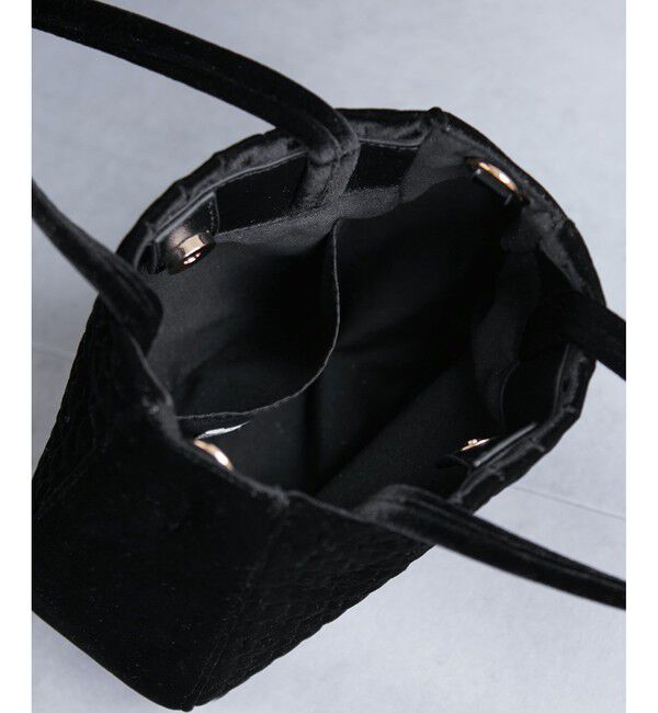 ROPE PICNIC PASSAGE「キルティングベロアミニショルダーバッグ」|ショルダー・メッセンジャー|