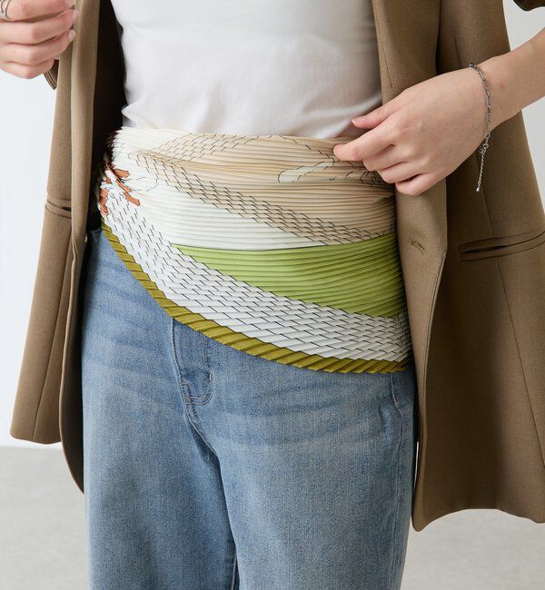  「【PAPILLONNER/パピヨネ】プリーツスカーフ」|マフラー|