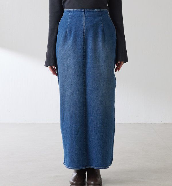  「Iラインデニムスカート」|スカート|