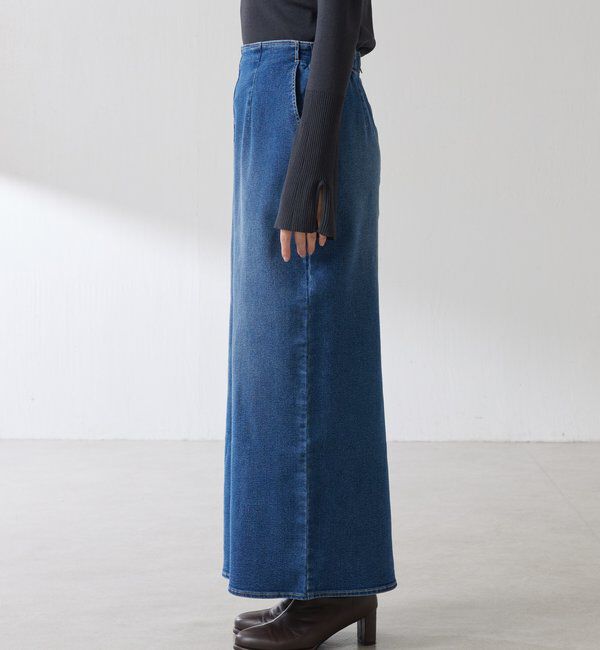  「Iラインデニムスカート」|スカート|