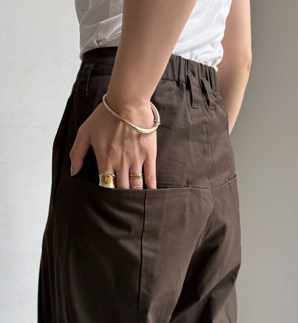  「ツイルワイドカーブパンツ」|チノ|