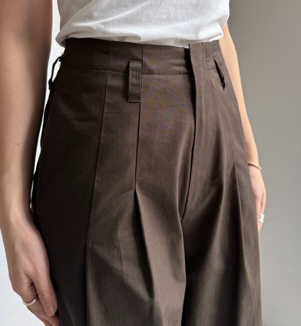  「ツイルワイドカーブパンツ」|チノ|