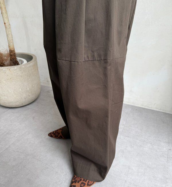  「ツイルワイドカーブパンツ」|チノ|