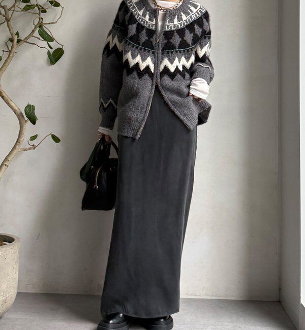  「サテンストレートスカート」|スカート|