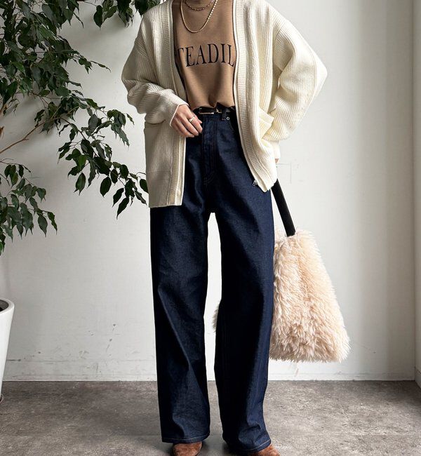  「ジップニットカーディガン」|カーディガン|