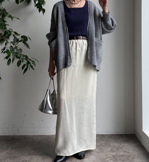  「ジップニットカーディガン」|カーディガン|