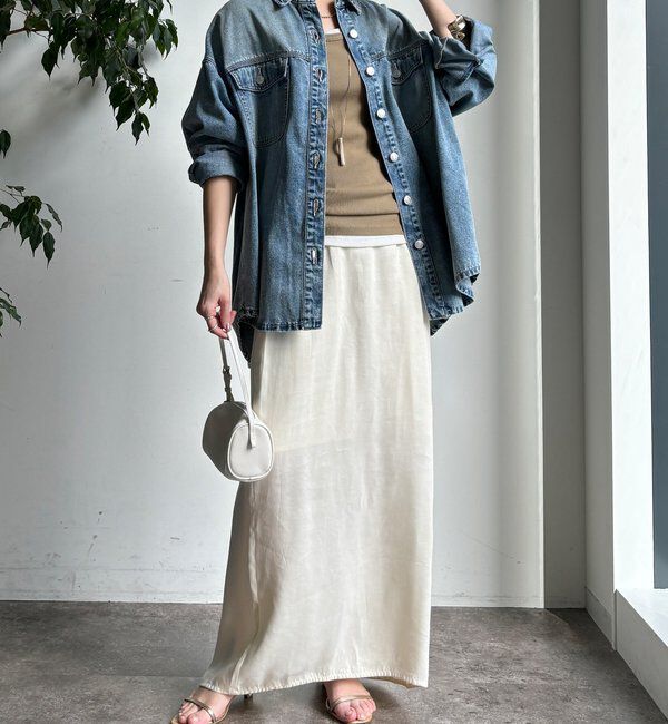  「【WEB限定】デニムシャツ」|シャツ・ブラウス|