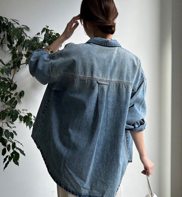  「【WEB限定】デニムシャツ」|シャツ・ブラウス|