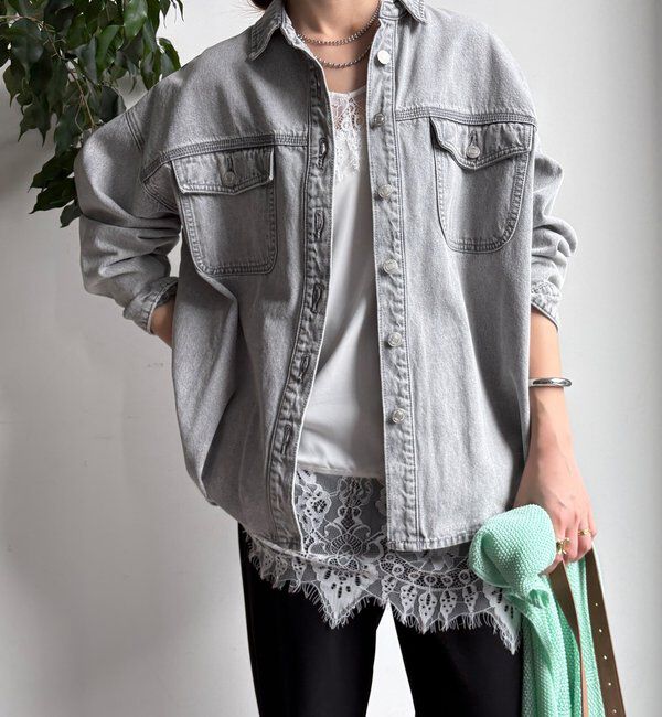  「【WEB限定】デニムシャツ」|シャツ・ブラウス|