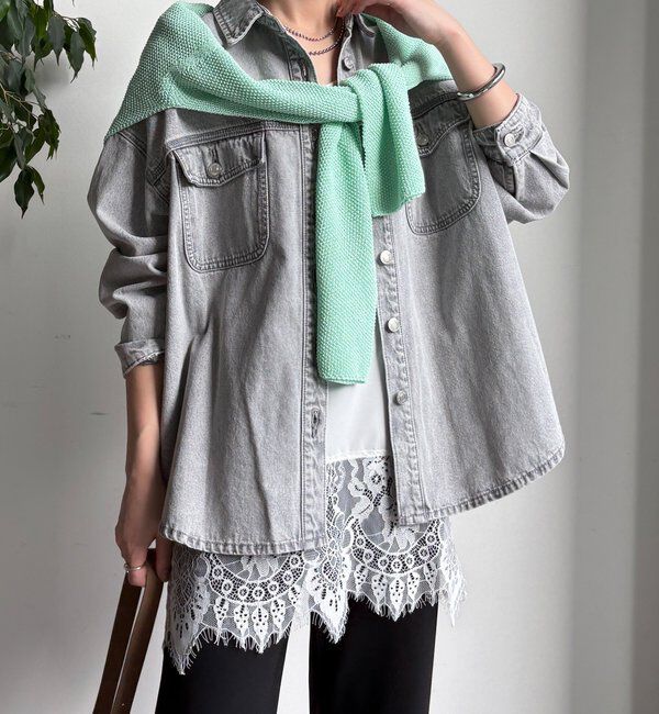  「【WEB限定】デニムシャツ」|シャツ・ブラウス|