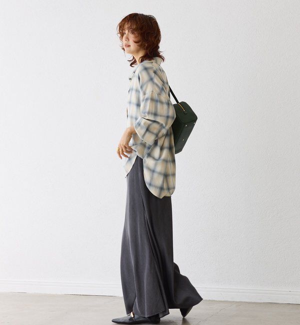  「【セットアップ可】ドレーピーデニムバイアススカート」|スカート|