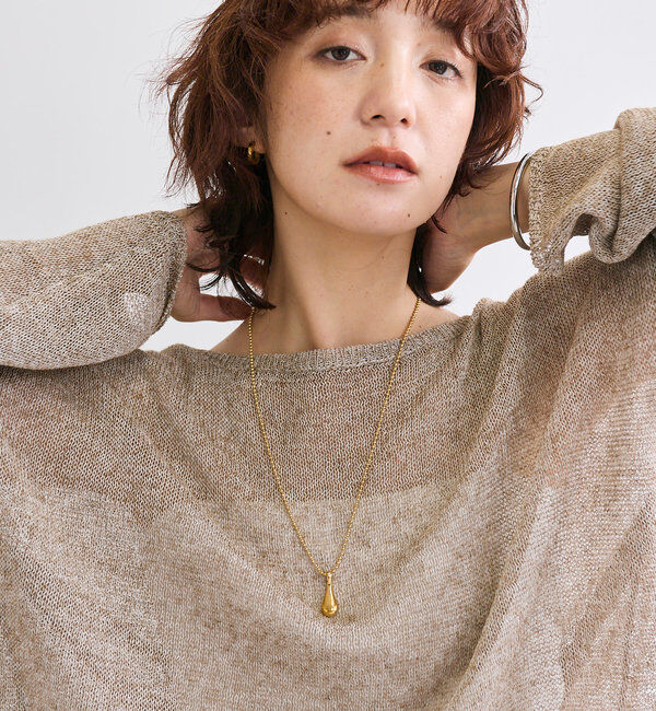  「【R.good(アールドットグッド)】drop&ballネックレス」|ブローチ・コサージュ|