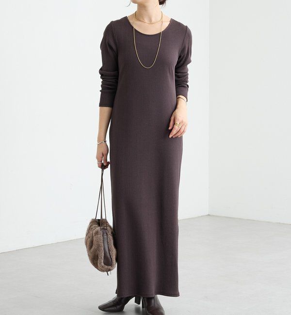  「【全骨格細見え】NEW2WAYロングリブワンピース」|ワンピース|