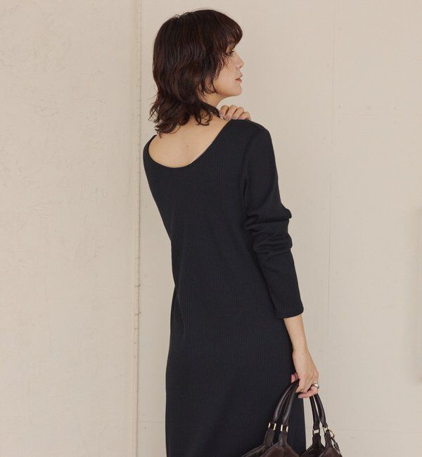  「【全骨格細見え】NEW2WAYロングリブワンピース」|ワンピース|