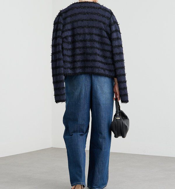  「予約【上品見え】ツイードショートカーディガン」|カーディガン|