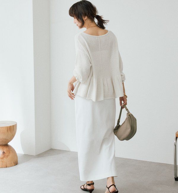  「予約【ウオッシャブル/多機能】フロントZIPタイトスカート」|スカート|