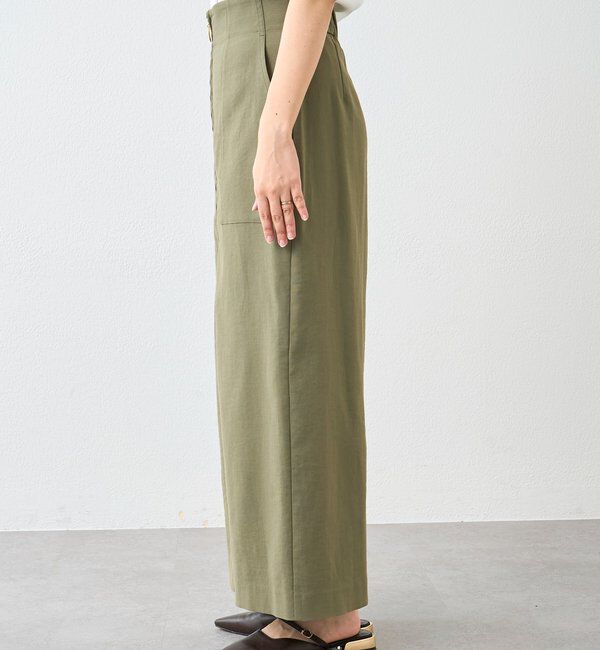  「予約【ウオッシャブル/多機能】フロントZIPタイトスカート」|スカート|