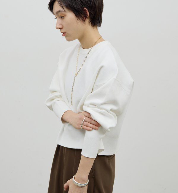  「スウェットライククルーニット」|Tシャツ・カットソー|