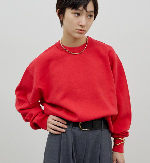  「スウェットライククルーニット」|Tシャツ・カットソー|