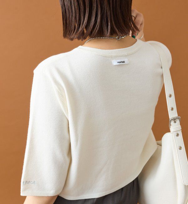  「チビボタンカーディガン」|カーディガン|オフホワイト