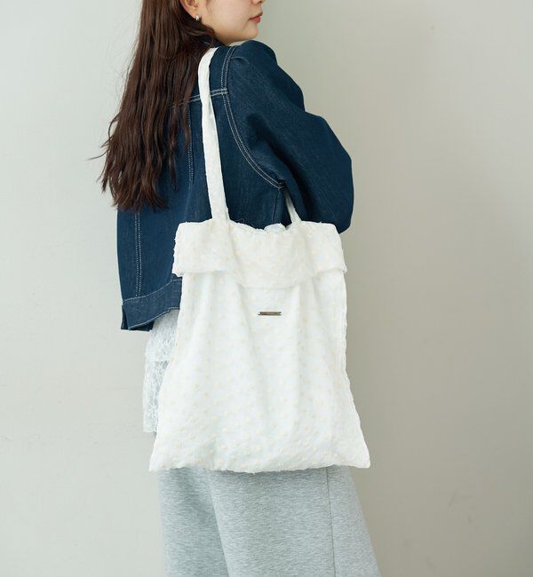  「ドットフラワートートBAG」|トートバッグ|