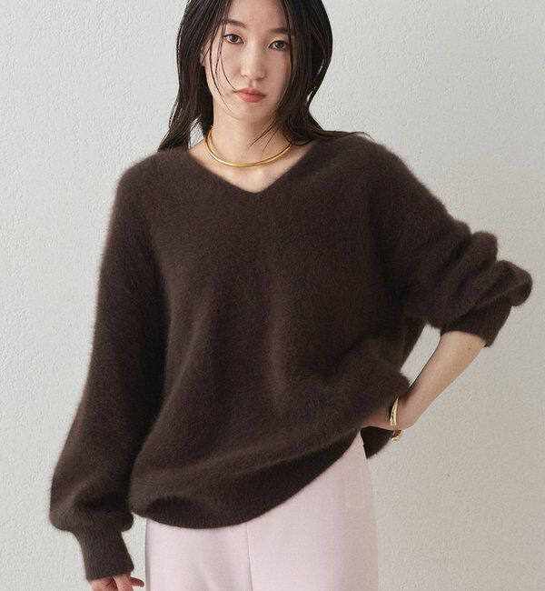  「FURカシミヤVニット」|ニット・セーター|