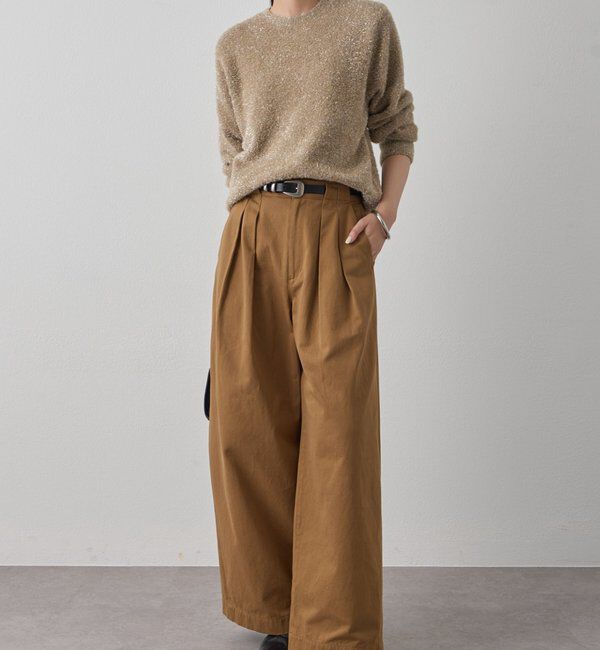  「ラメニットプルオーバー」|ニット・セーター|