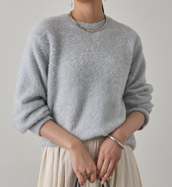  「ラメニットプルオーバー」|ニット・セーター|