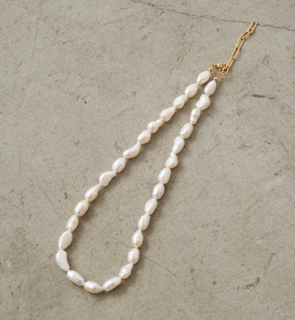  「【GALENA/ガレナ】大粒パールネックレス」|リング|オフホワイト