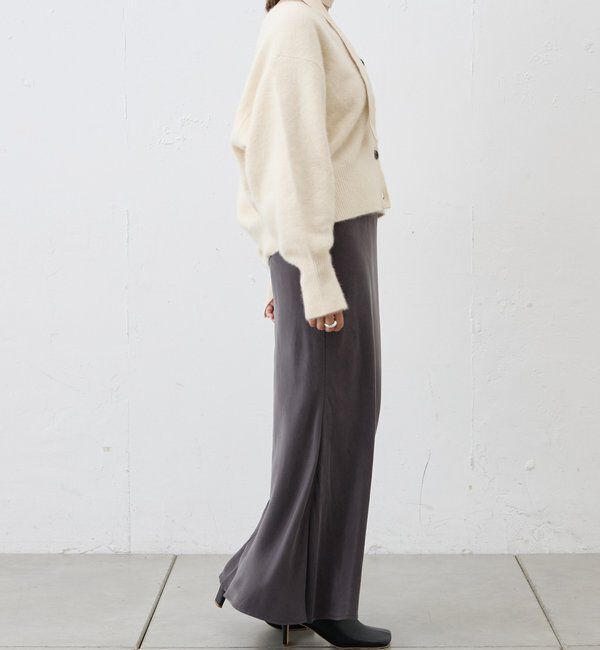  「ファーウールタイ付きカーディガン」|カーディガン|