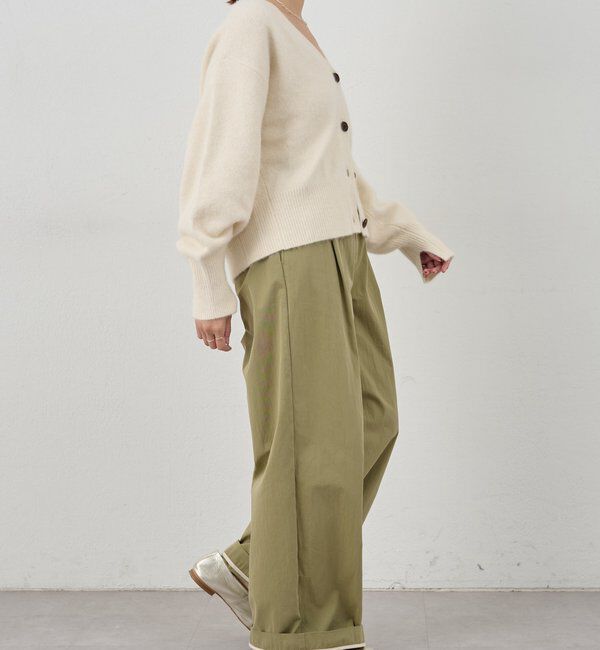  「ファーウールタイ付きカーディガン」|カーディガン|