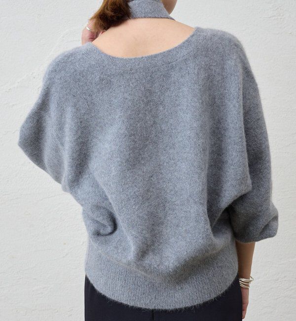  「ファーウールタイ付きカーディガン」|カーディガン|