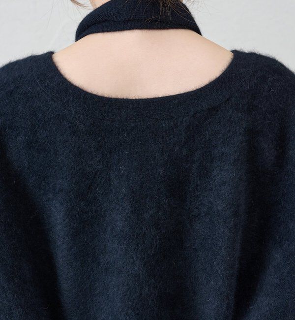  「ファーウールタイ付きカーディガン」|カーディガン|