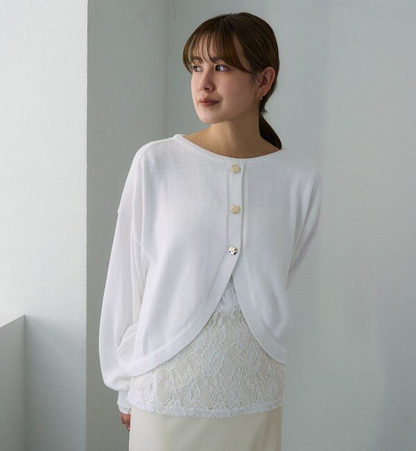  「【26SS予約】2WAYラウンドショートプルオーバー」|ニット・セーター|