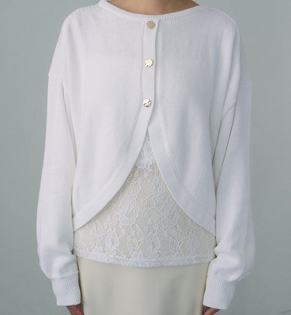  「【26SS予約】2WAYラウンドショートプルオーバー」|ニット・セーター|