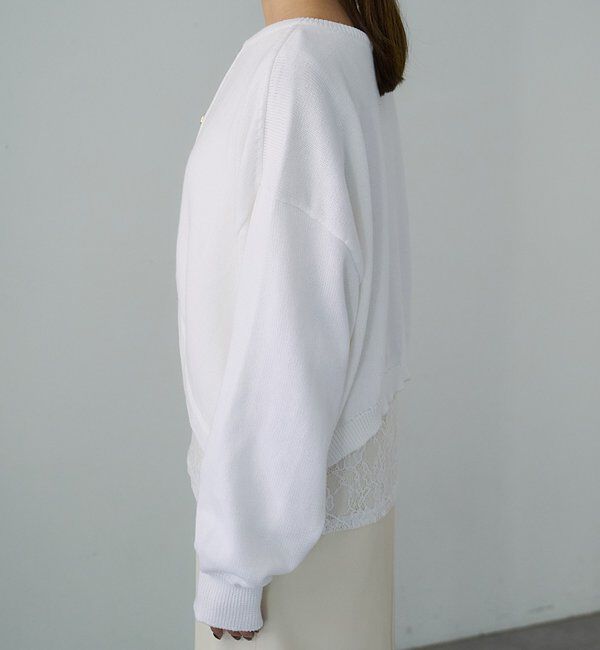  「【26SS予約】2WAYラウンドショートプルオーバー」|ニット・セーター|