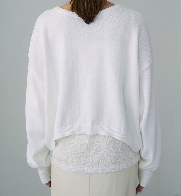  「【26SS予約】2WAYラウンドショートプルオーバー」|ニット・セーター|