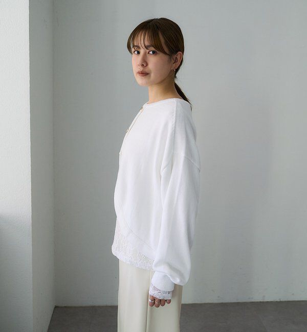  「【26SS予約】2WAYラウンドショートプルオーバー」|ニット・セーター|