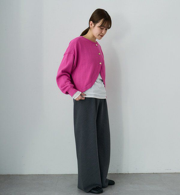  「【26SS予約】2WAYラウンドショートプルオーバー」|ニット・セーター|