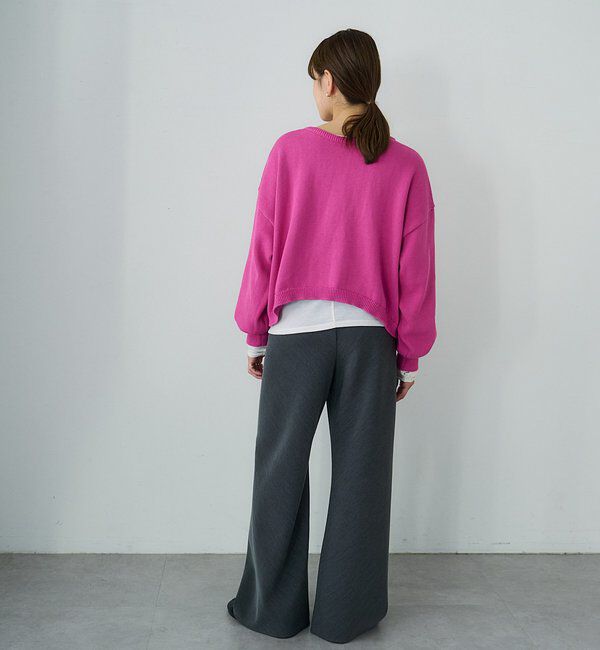  「【26SS予約】2WAYラウンドショートプルオーバー」|ニット・セーター|